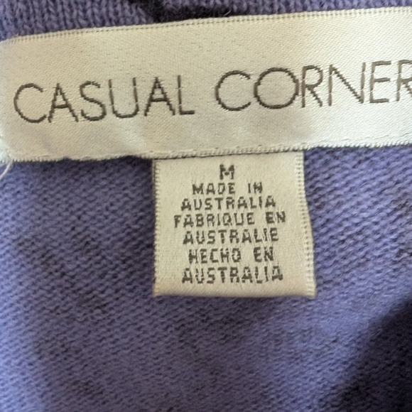 Casual Corner vintage Y2K merino angora sweater fur sleeves sz M - Picture 4 of 5